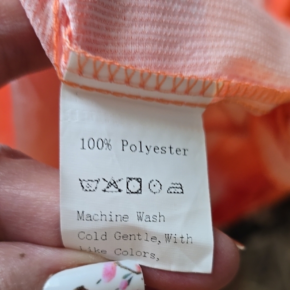 Orange Tiered Ruffled Maxi Sundress - Picture 9 of 9